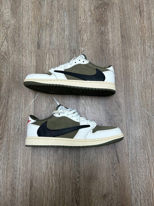 Preowned Travis Scott Jordan 1 Medium Olive Size 8.5