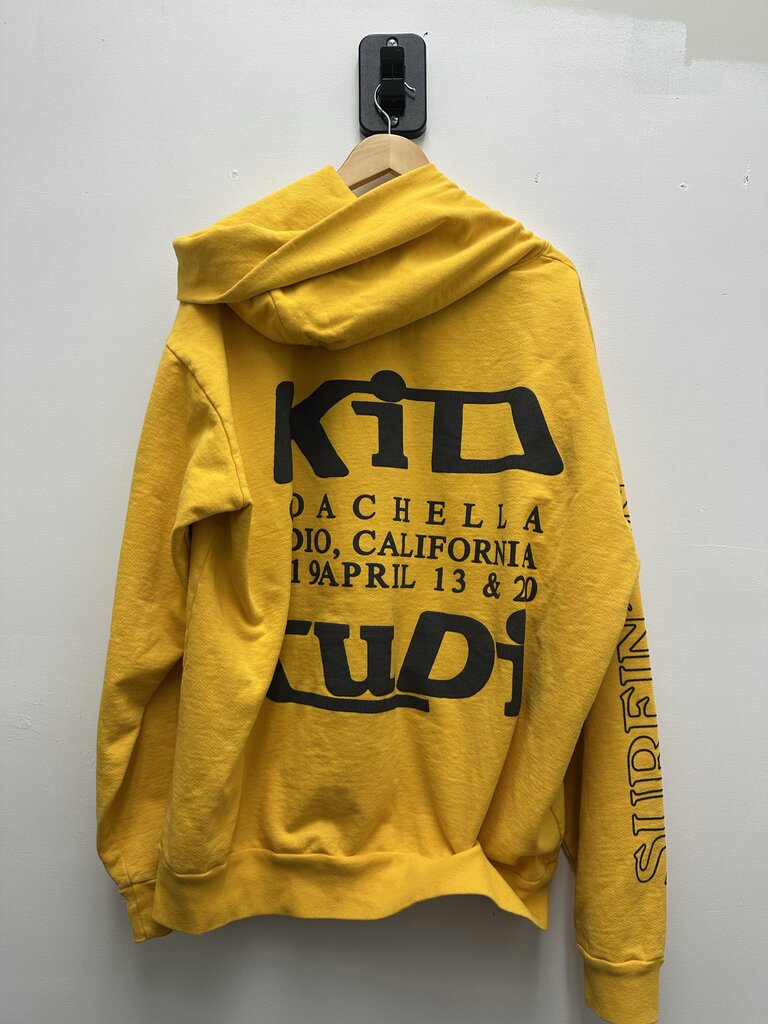 Preowned CPFM Kid Cudi Yellow Swim Hoodie size 2XL