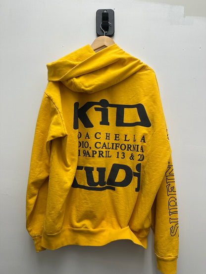 Preowned CPFM Kid Cudi Yellow Swim Hoodie size 2XL