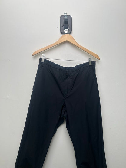 Preowned Prada Dark Navy Blue Nylon Track Pants Size Medium