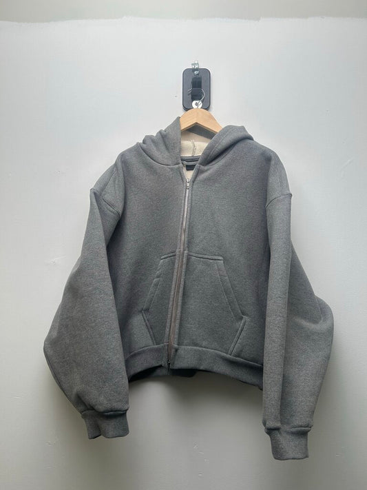 Preowned Heavyweight Balenciaga Grey Zip Up Sz. M