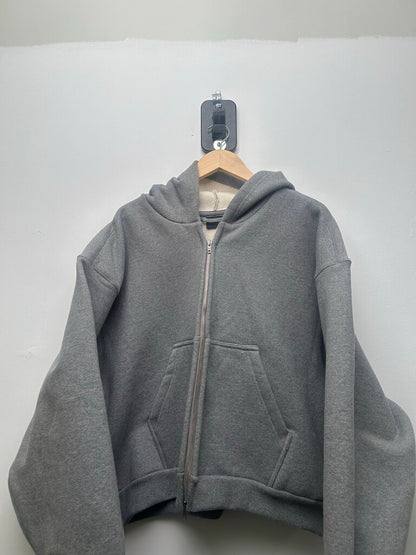 Preowned Heavyweight Balenciaga Grey Zip Up Sz. M
