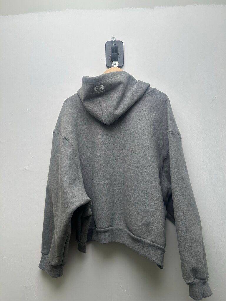 Preowned Heavyweight Balenciaga Grey Zip Up Sz. M