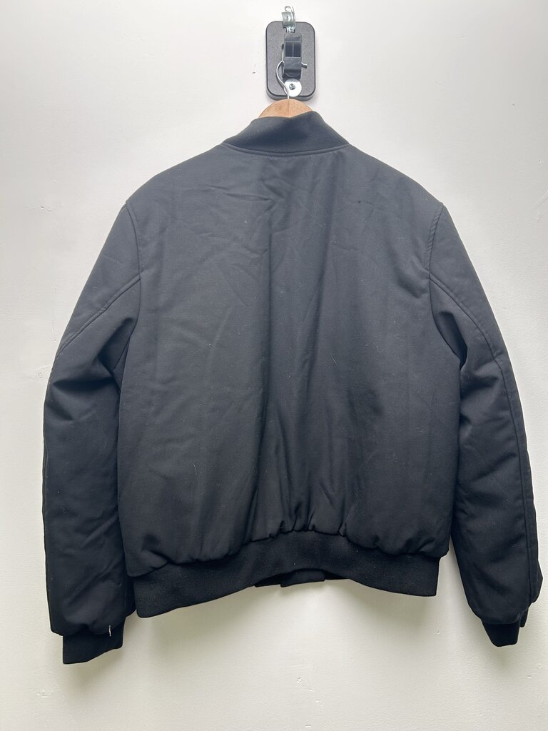Preowned Prada Black Triangle Logo Bomber Sz. 54