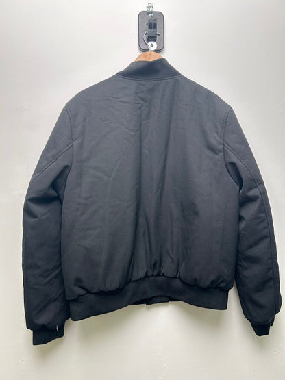 Preowned Prada Black Triangle Logo Bomber Sz. 54