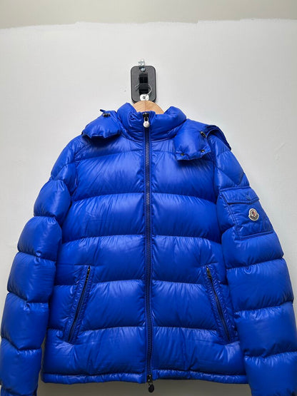 Preowned Moncler Maya Royal Blue size 4
