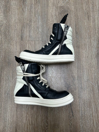 Preowned Rick Owens Black Milk Geobasket sz.38