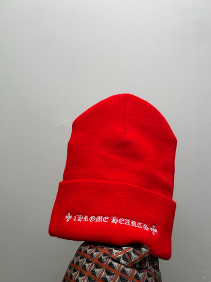New Chrome Heart Red CH Beanie