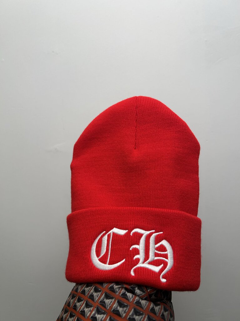 New Chrome Heart Red CH Beanie