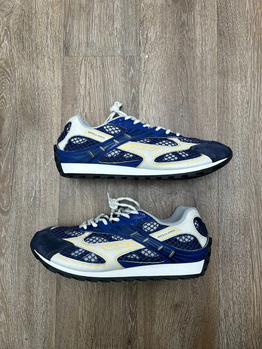 Preowned Bottega Orbit Navy Status Steams Size 45 (No Box)