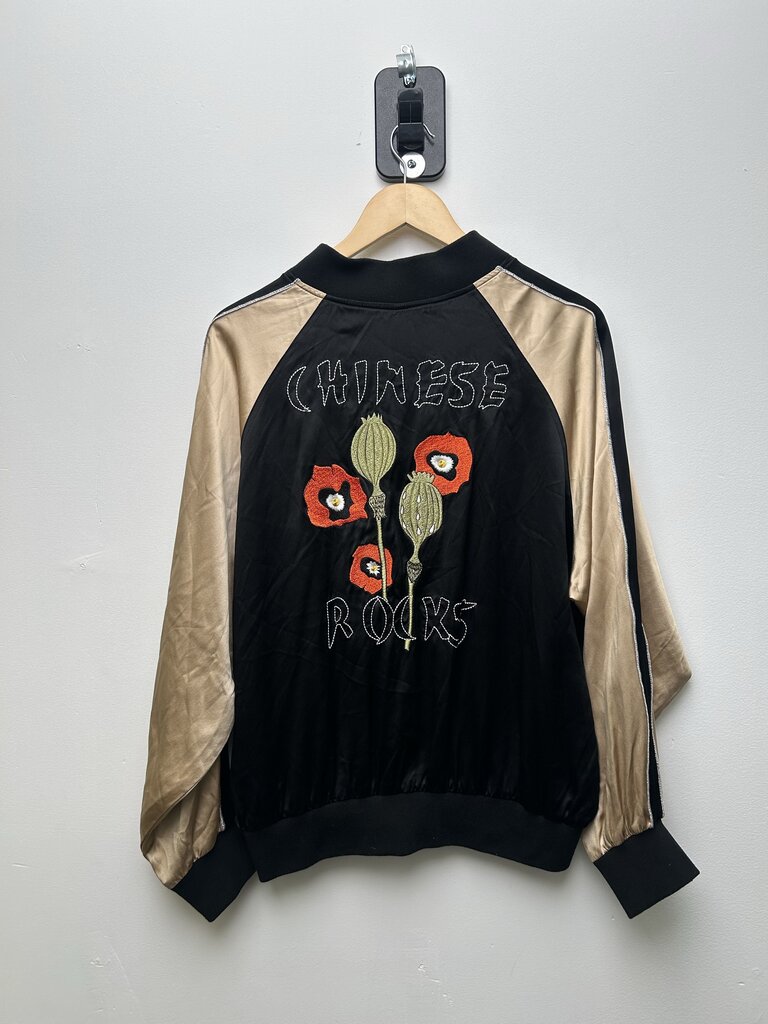 Preowned ERD Chinese Rocks Silk Jacket size XL
