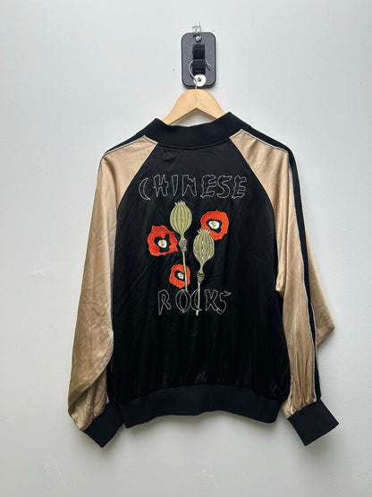 Preowned ERD Chinese Rocks Silk Jacket size XL