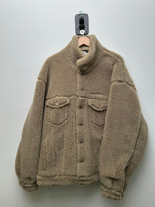 Preowned Balenciaga Sherling Button Up Jacket size 1(2XL)