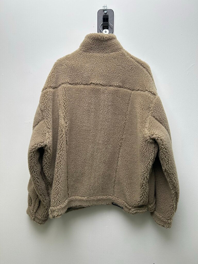 Preowned Balenciaga Sherling Button Up Jacket size 1(2XL)