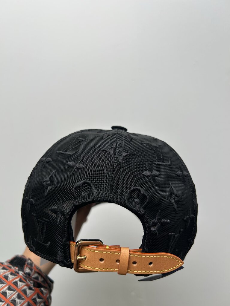 Preowned Louis Vuitton Black Monogram Dad Hat