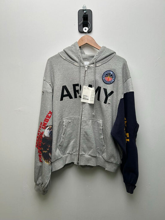 New Project GR Army Grey Zip Size 3