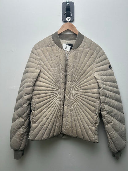 Preowned Rick Owens Moncler Grey Webbed Jacket size S
