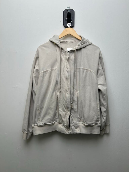 Preowned Rick Owens White Natural Zip Size XL