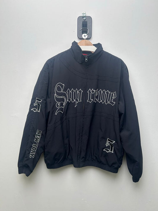 Preowned Supreme 5 Embroidered Black Jacket sz.S