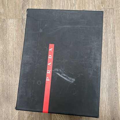 Preowned Prada Americas Cups Back High Top Size 10