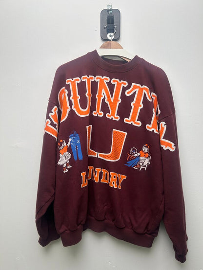 Preowned Kapital Burgundy Miami Crewneck size O/S