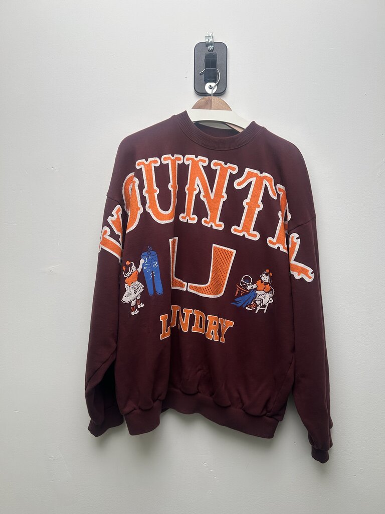 Preowned Kapital Burgundy Miami Crewneck size O/S