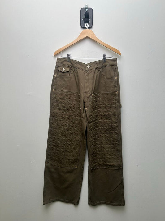 New 74 is War Double Knee Olive Fatigue Carpenter sz.36