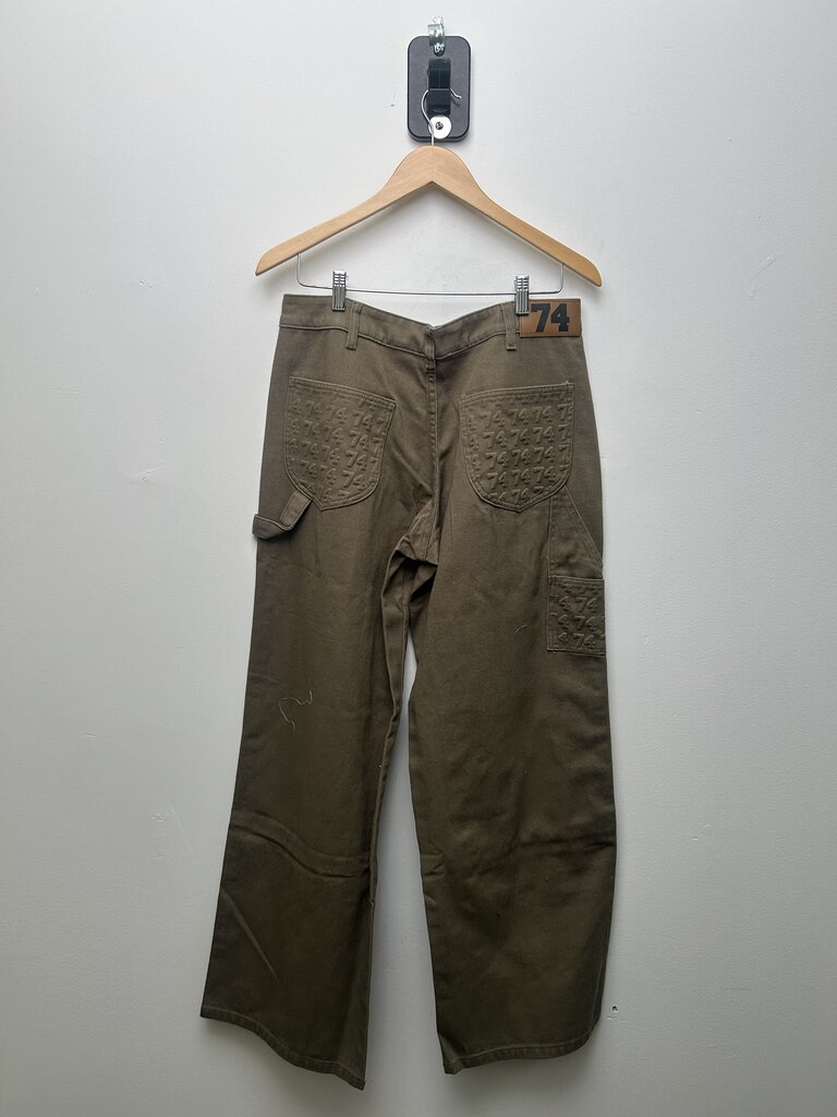 New 74 is War Double Knee Olive Fatigue Carpenter sz.36