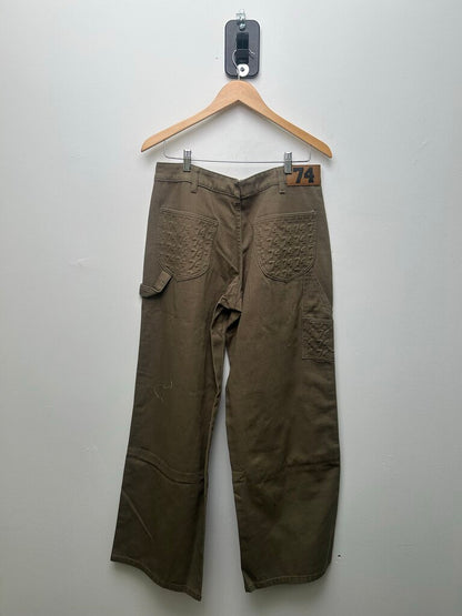 New 74 is War Double Knee Olive Fatigue Carpenter sz.36