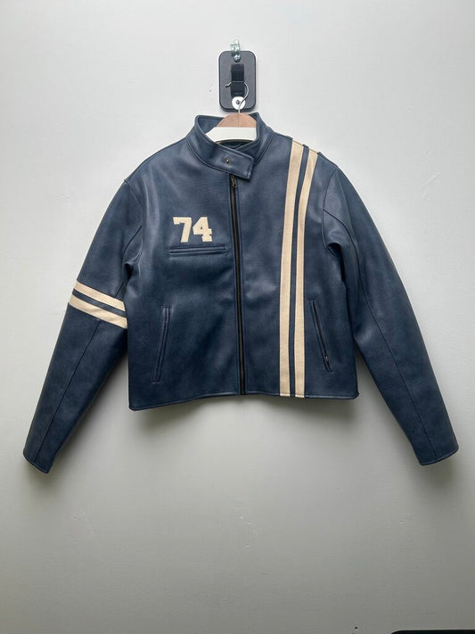 New 74 is War Navy Cream Racer Jacket sz.L