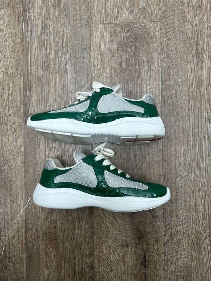 Preowened Pradas American Cup Green Sz 37.5