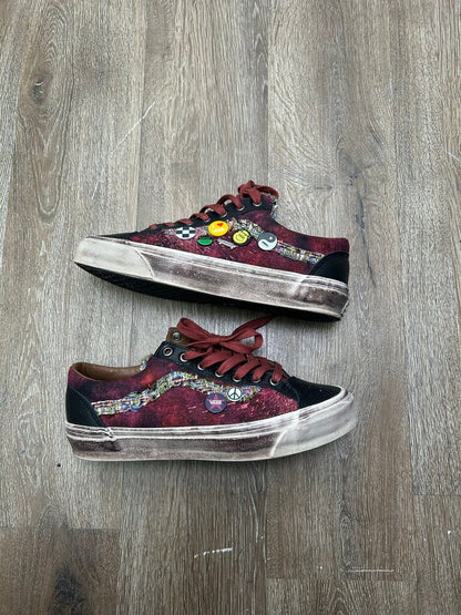 Preowned Vans Souvenir Burgundy size 9