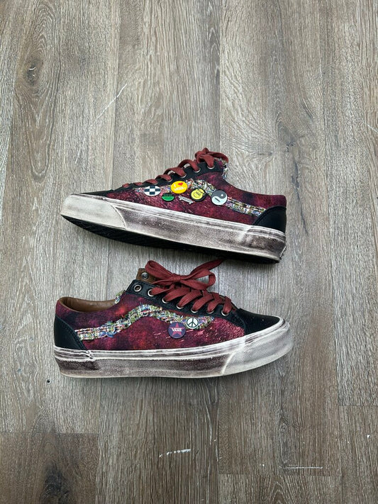 Preowned Vans Souvenir Burgundy size 9