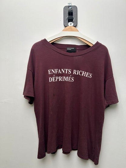 Preowned ERD Maroon Chest Logo Tee sz.
