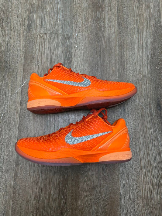 Preowned Kobe 6 Total Orange size 11.5
