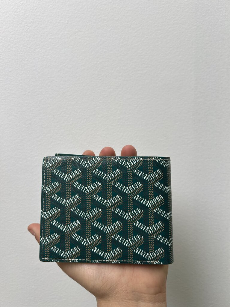 New Goyard Green Victoire Bifold Wallet