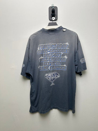 Preowned Balenciaga Stone Cold Tee Size Large