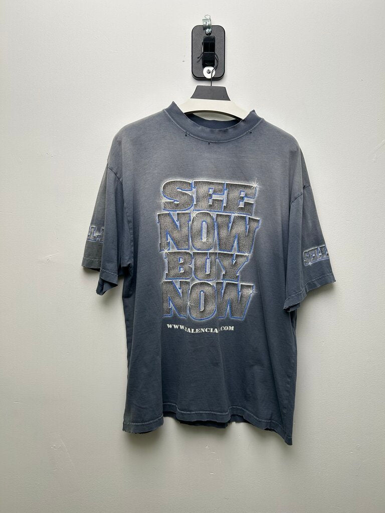 Preowned Balenciaga Stone Cold Tee Size Large