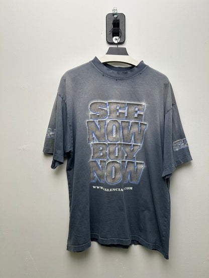 Preowned Balenciaga Stone Cold Tee Size Large