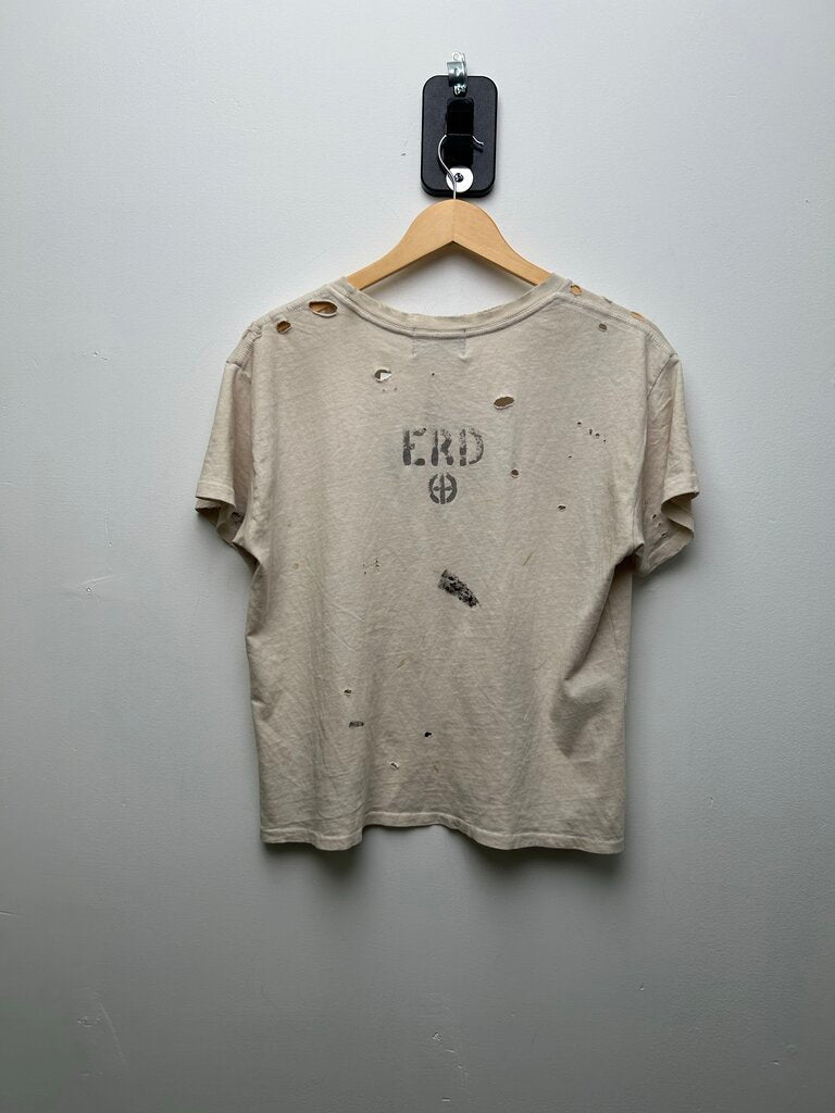 New ERD Teenage Snuff Film Cream Tee Size XS