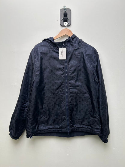 Preowned Louis Vuitton Navy Monogram Windbreaker size 52(L/XL)