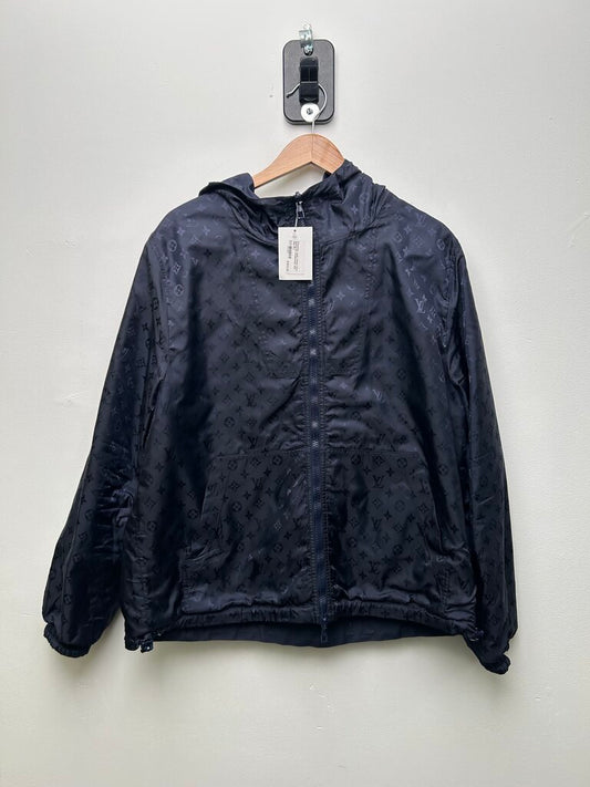 Preowned Louis Vuitton Navy Monogram Windbreaker size 52(L/XL)