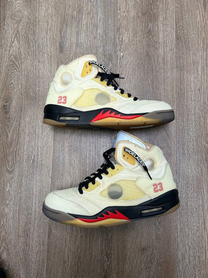 Preowned Jordan 5 Off White Sail Size 10.5 (No Box)