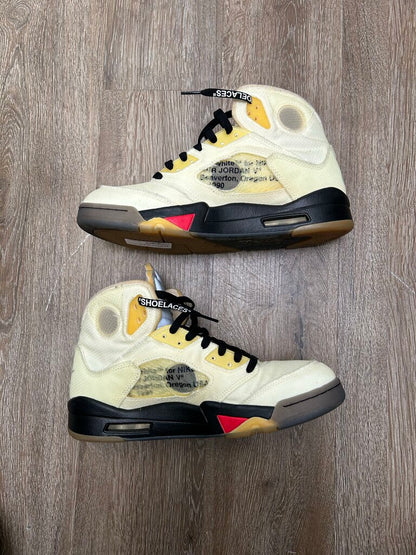 Preowned Jordan 5 Off White Sail Size 10.5 (No Box)