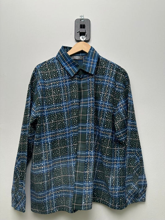 New HMDD Rhinestone Flannel Size Large