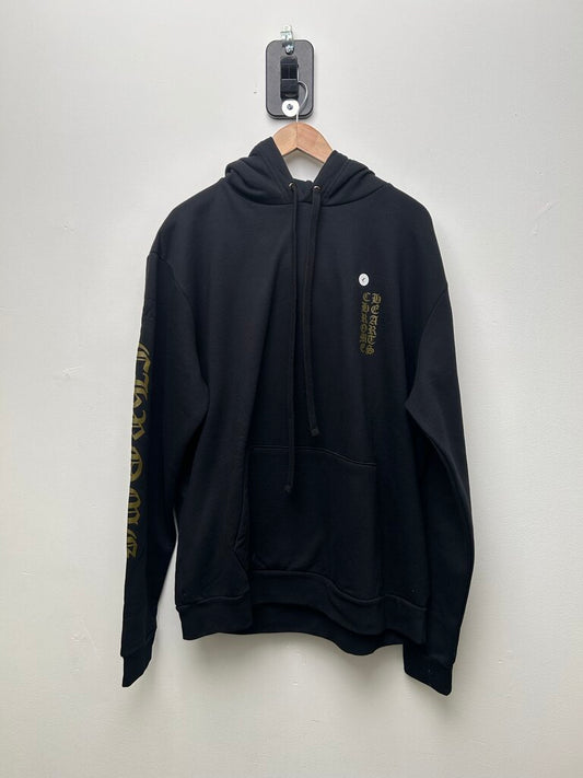 New Chrome Hearts Black Brown Vertical Logo Hoodie Size Large