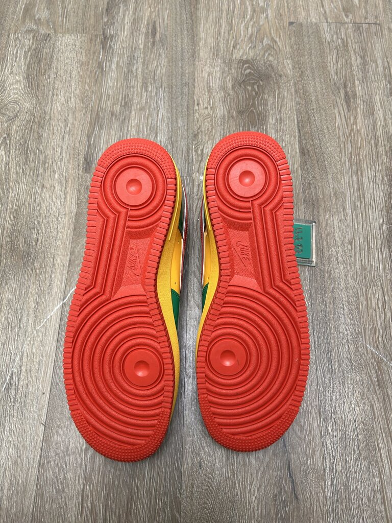 New Nike AF1 Yatchy Concrete Green Yellow red Sz.12.5