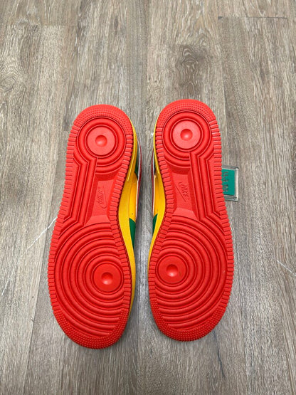 New Nike AF1 Yatchy Concrete Green Yellow red Sz.12.5