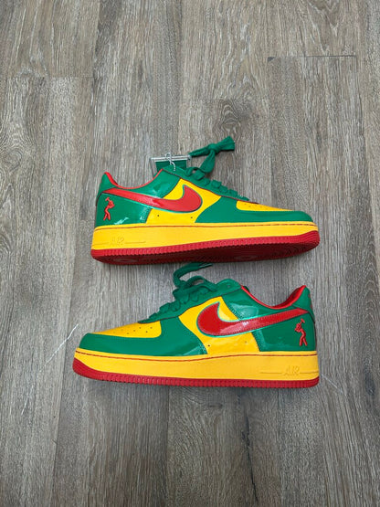 New Nike AF1 Yatchy Concrete Green Yellow red Sz.12.5