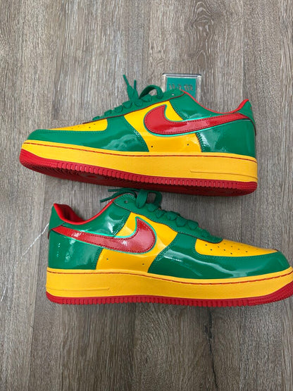New Nike AF1 Yatchy Concrete Green Yellow red Sz.12.5
